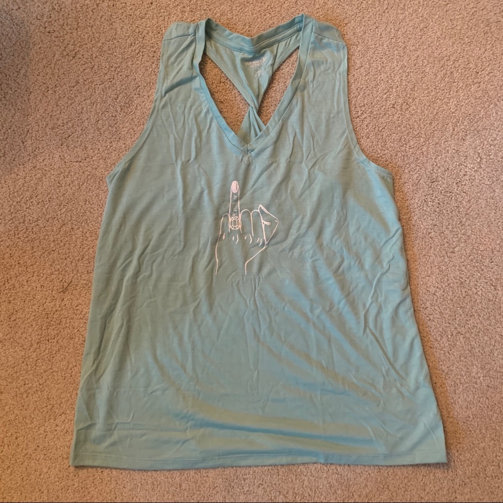 Mint green tank top